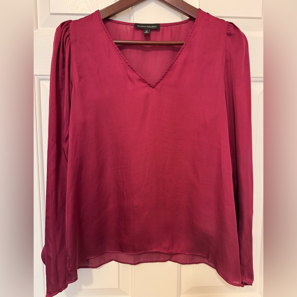 Banana Republic Burgundy Women's Top